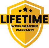Lifetime workmanship warranty badge