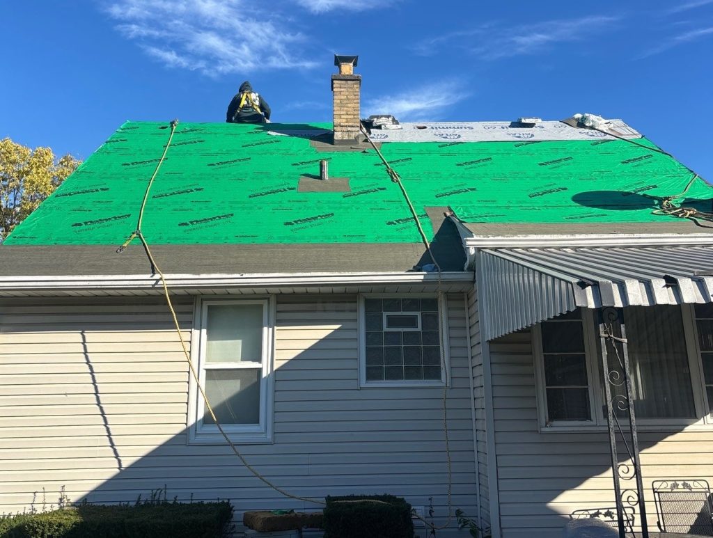 Gable roof replacement in South Milwaukee after hail damage
